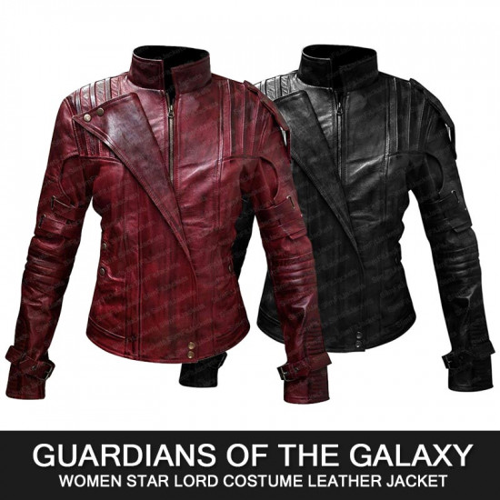Guardians Of The Galaxy Vol 2 Star Lord Womens Costume Leather Jacket