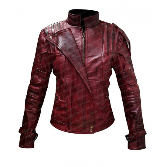 Guardians Of The Galaxy Vol 2 Star Lord Womens Costume Leather Jacket