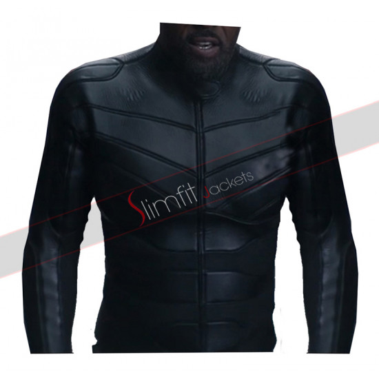 Hobbs And Shaw Idris Elba Black Leather Jacket