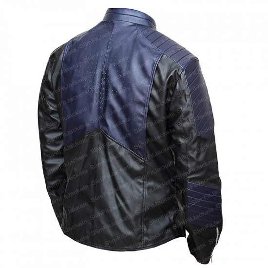 Black and Blue Superman Leather Jacket 