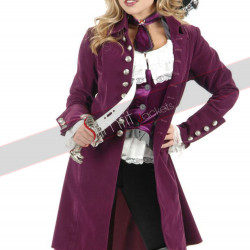 Pirate Lady Vixen Plumberry Long Coat