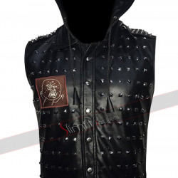 Watch Dogs 2 Dedsec Wrench Hooded Studded Leather Vest